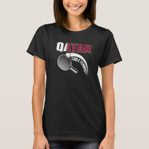 T-shirt Qatar Table Tennis Support Qatari Ping Pong Team