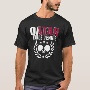 T-shirt Qatar Tennis De Table Qatari Ping Pong Supporter S