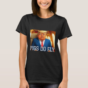 T-shirt Qatar Un Lago Anti Trump Les Cochons D'Avion Du Qa