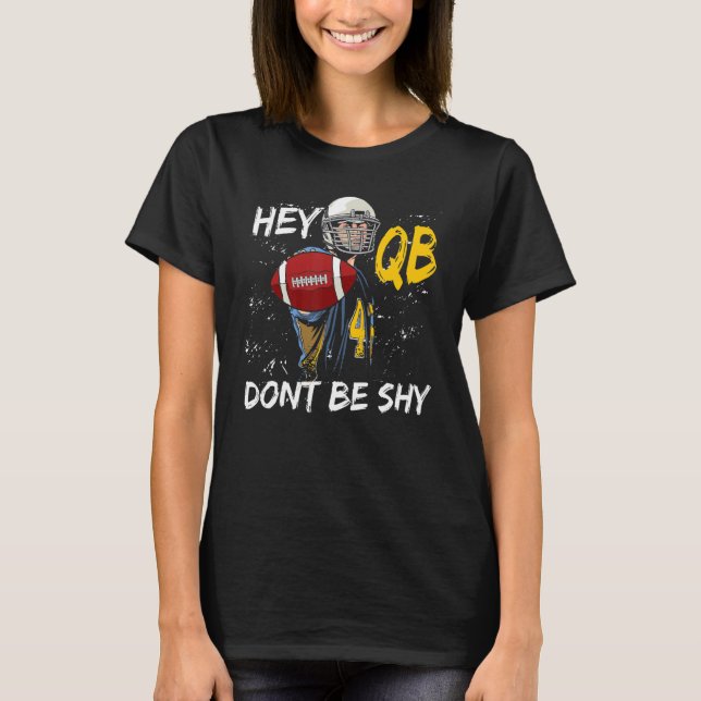 T-shirt QB football américain blindée quintal (Devant)