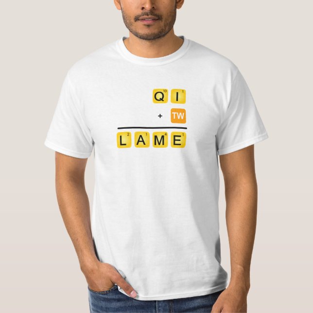 T-shirt QI est BOITEUX ! (Devant)
