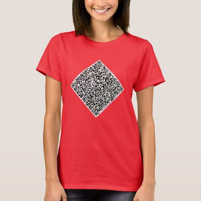 T-shirt QR Code Scan Info Personnalisez votre propre T-shi (Devant)