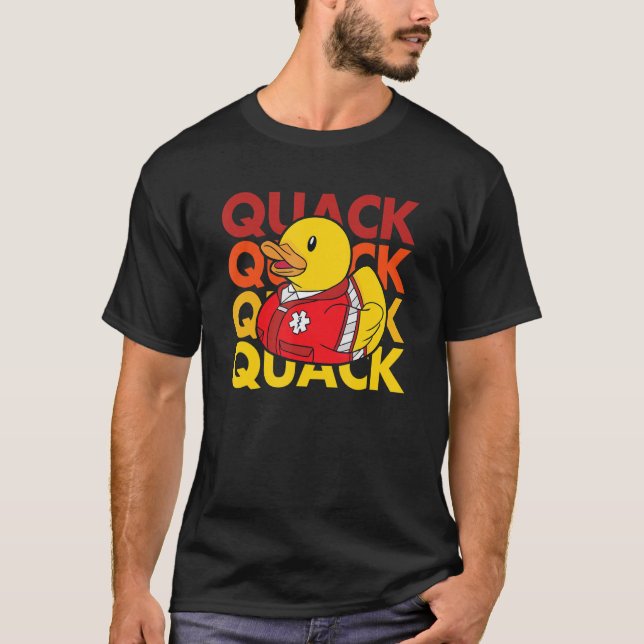 T-shirt QUACK Canard Uniforme Bain Canard Paramètre (Devant)