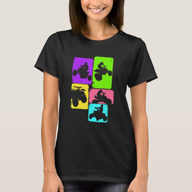 T-shirt Quad Biker ATV 4 Wheeler Quad Men Boys Kids (Devant)