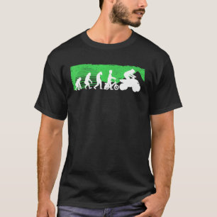 T-shirt Quad Retro Quad Riding Quatre Routeurs Atv Pour Ga