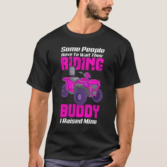 T-shirt Quad Vélo De Route Atv Riding Buddy Four Wheele (Devant)