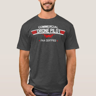 T-shirt Quadcopter commercial certifié pilote de drone de 
