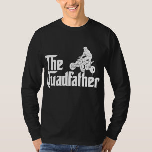 T-shirt Quadfather Funny VTT quad Vélo Papa Papa Papa Papa