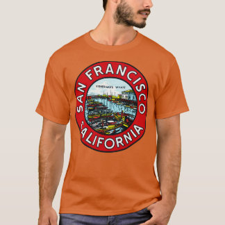 T-shirt Quai des pêcheurs des années 1940 San Francisco