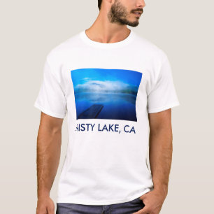 T-shirt Quai sur un lac calme et brumeux, Californie