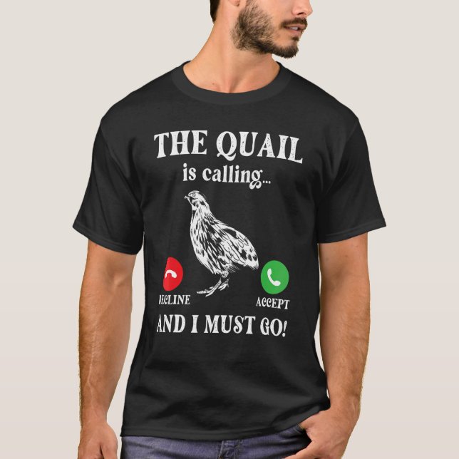 T-shirt Quail Appelle Partridge Family Quail Grey B (Devant)