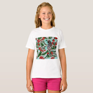 T-shirt Quail en Holly Magnet