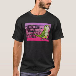 T-shirt Quaker De Perruche De Moine Verte Introverti Mais