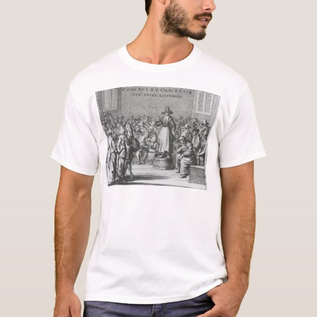 T-shirt Quakers masculins et féminins à leur Assemblée (Devant)