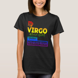 T-shirt Qualités colorées du Zodiac Virgo