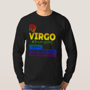 T-shirt Qualités colorées du Zodiac Virgo