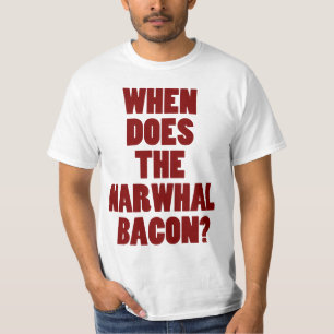 T-shirt Quand fait la question de Reddit de lard de