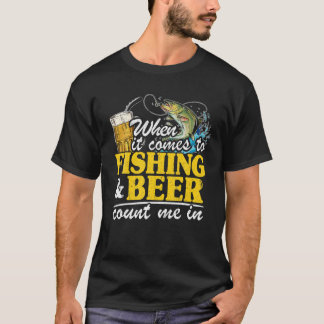 T-shirt Quand Il S'Agit De Pêcher
