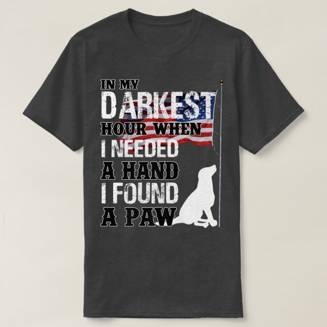 T-shirt Quand J'Avais Besoin D'Une Main, J'Ai Trouvé Une P (Design devant)