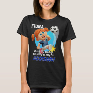 T-shirt Quand je grandirai, je vais jouer pour l'ÉCOSSE !