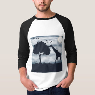 T-shirt Quand la Lune murmure à la Giraffe