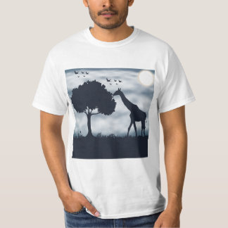 T-shirt Quand la Lune murmure à la Giraffe