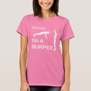 T-shirt Quand la vie frappe vous faites vers le bas un