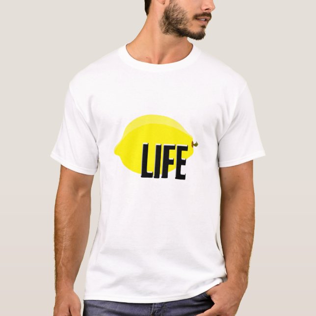T-shirt "Quand la vie pièce en t graphique vous donne (Devant)