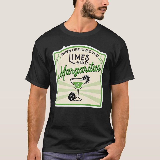 T-shirt Quand la vie vous donne des limites faire Margarit (Devant)