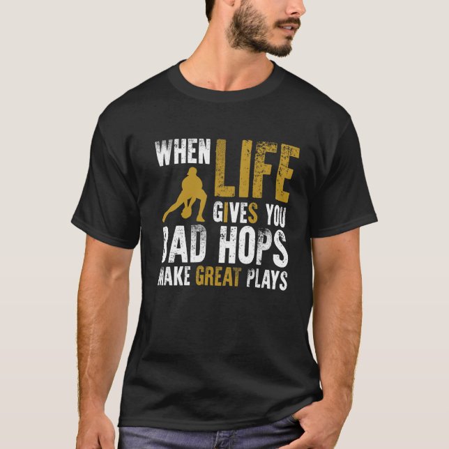 T-shirt Quand la vie vous donne les houblon gâtés font de (Devant)