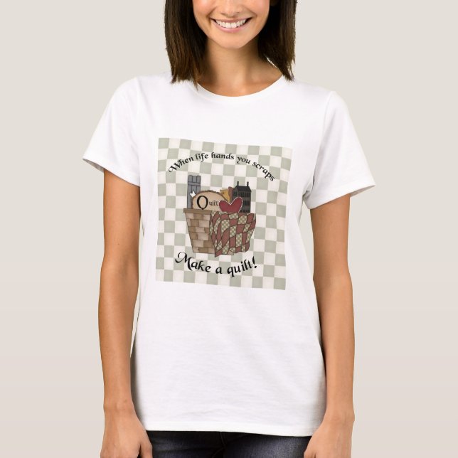 T-shirt Quand La Vie Vous Met À L'Écran (Devant)