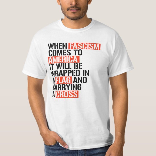 T-shirt Quand le fascisme arrive en Amérique (Devant)