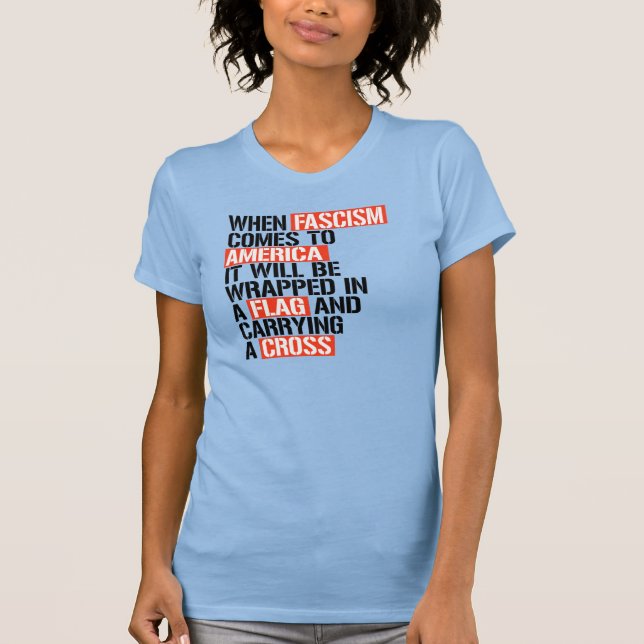 T-shirt Quand le fascisme arrive en Amérique (Devant)