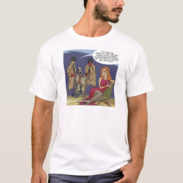 T-shirt Quand les hommes flounder Funny (Devant)