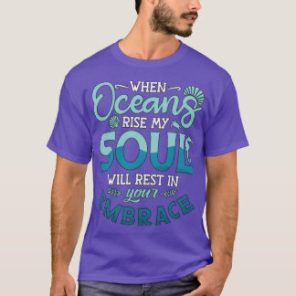 T-shirt Quand les océans montent mon âme Freedive Dive Fre