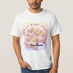T-shirt Quand les porcs volent