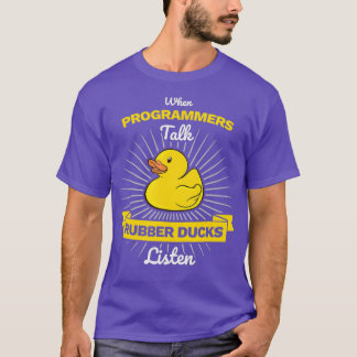 T-shirt Quand les programmeurs parlent des canards en caou