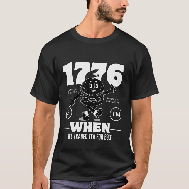 T-shirt Quand nous avons échangé du thé contre du boeuf (Devant)
