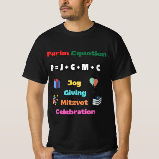 T-shirt Quand Purim Tradition et Mathématiques rencontrent