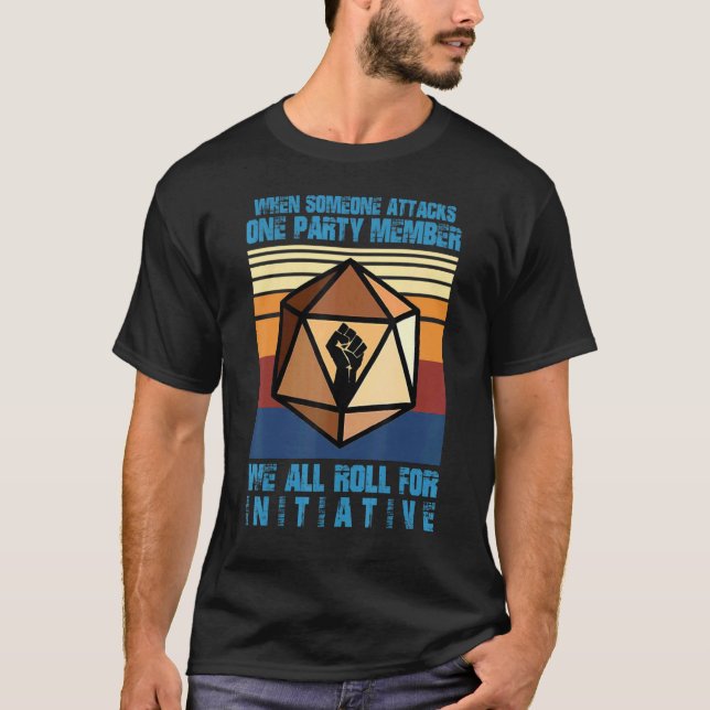 T-shirt Quand Quelqu'Un Attaque Un Membre D'Un Parti, Nous (Devant)