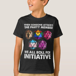 T-shirt Quand quelqu'un attaque un membre d'un parti, nous