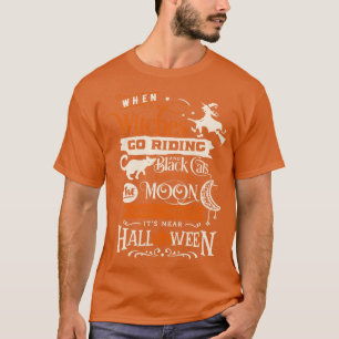 T-shirt Quand sorcières vont à cheval Citation poétique d'