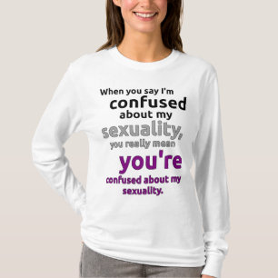 T-shirt "Quand vous me dites est confondu au sujet de ma