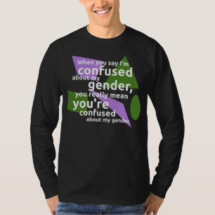 T-shirt Quand vous me dites suis confondu au sujet de mon