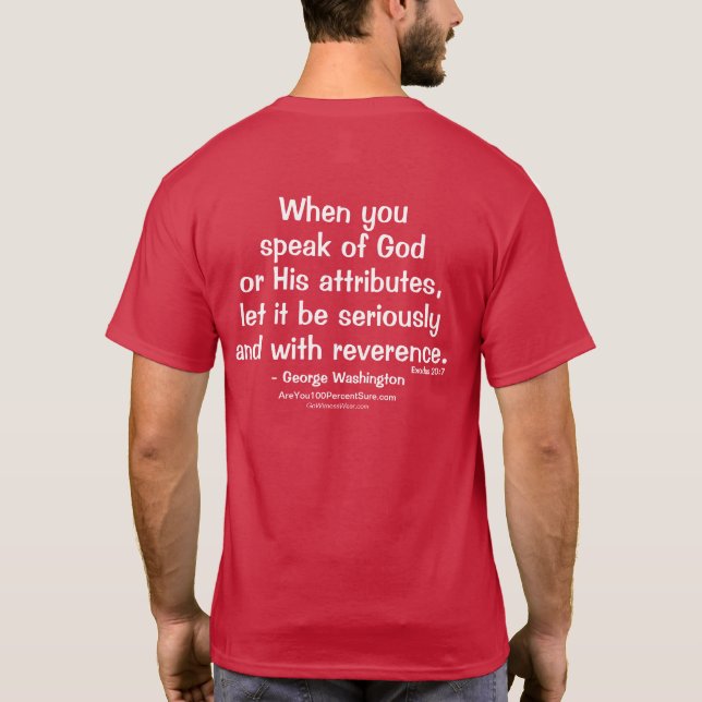T-shirt Quand vous parlez de Dieu (Dos)
