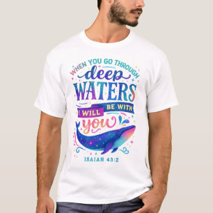 T-shirt Quand vous passerez par les eaux profondes, je ser