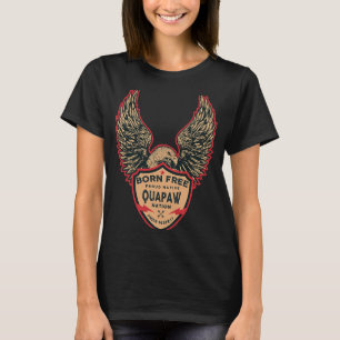 T-shirt Quapaw Amérindien né Freedom Eagle