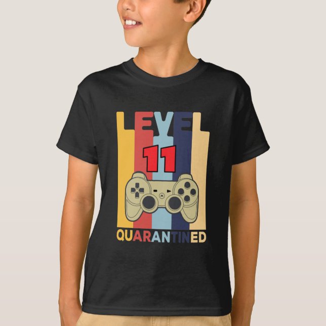 T-shirt Quarant Ined de niveau 11 (Devant)