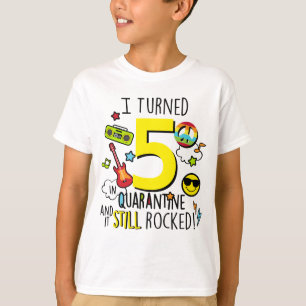 T-shirt Quarantaine d'enfants Quarantine Birthday Shirys Q