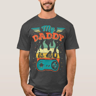 T-shirt Quarante-40ème Mon papa 40 ans 1981 Anniversaire